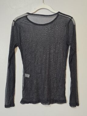 Two Long Sleeve Sheer Tops: M
